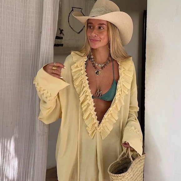 H&M Ruffled Tunic Blouse Limited Edition - Picture 6 of 17